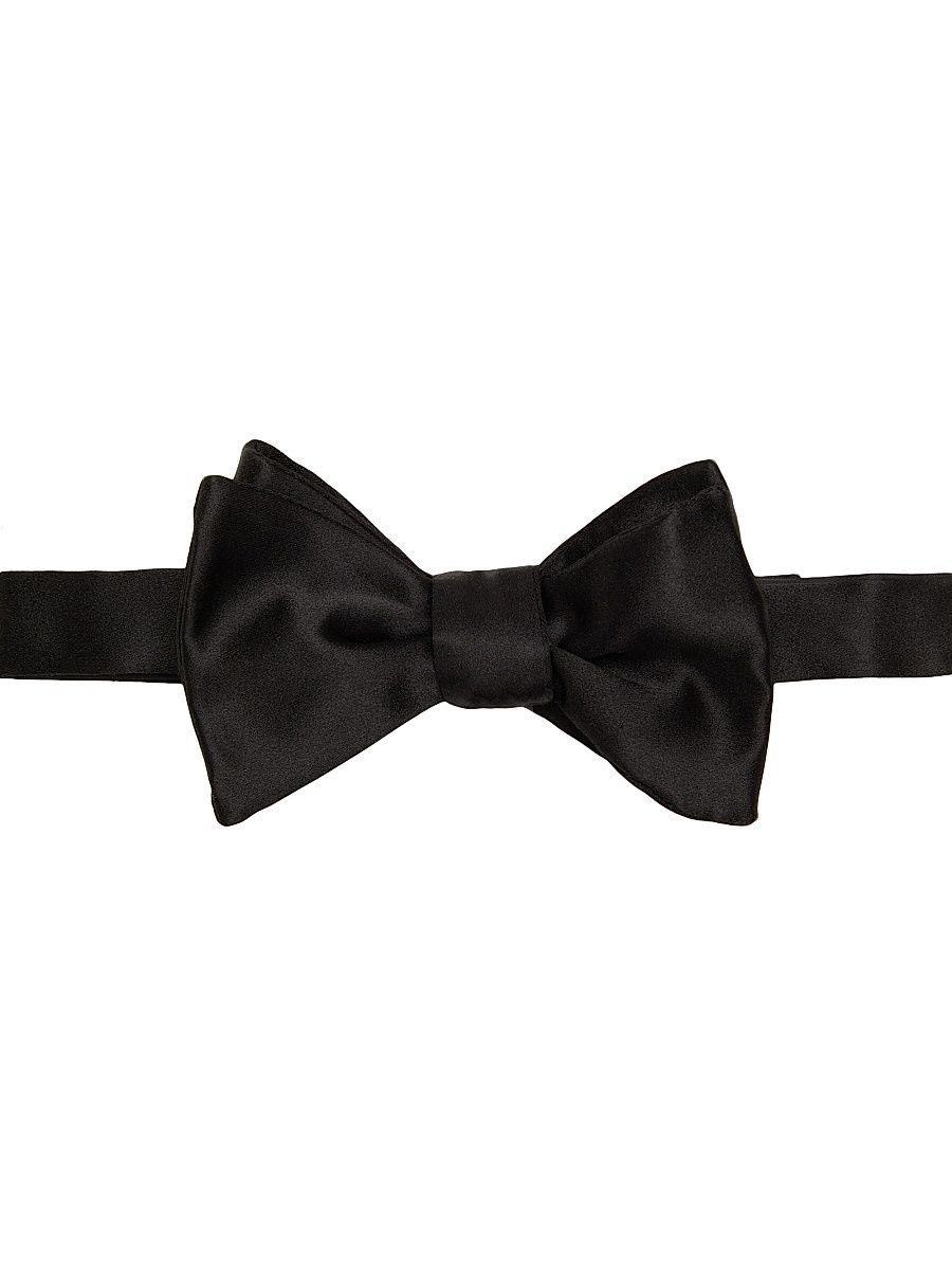Men's Silk Bow Tie - Black