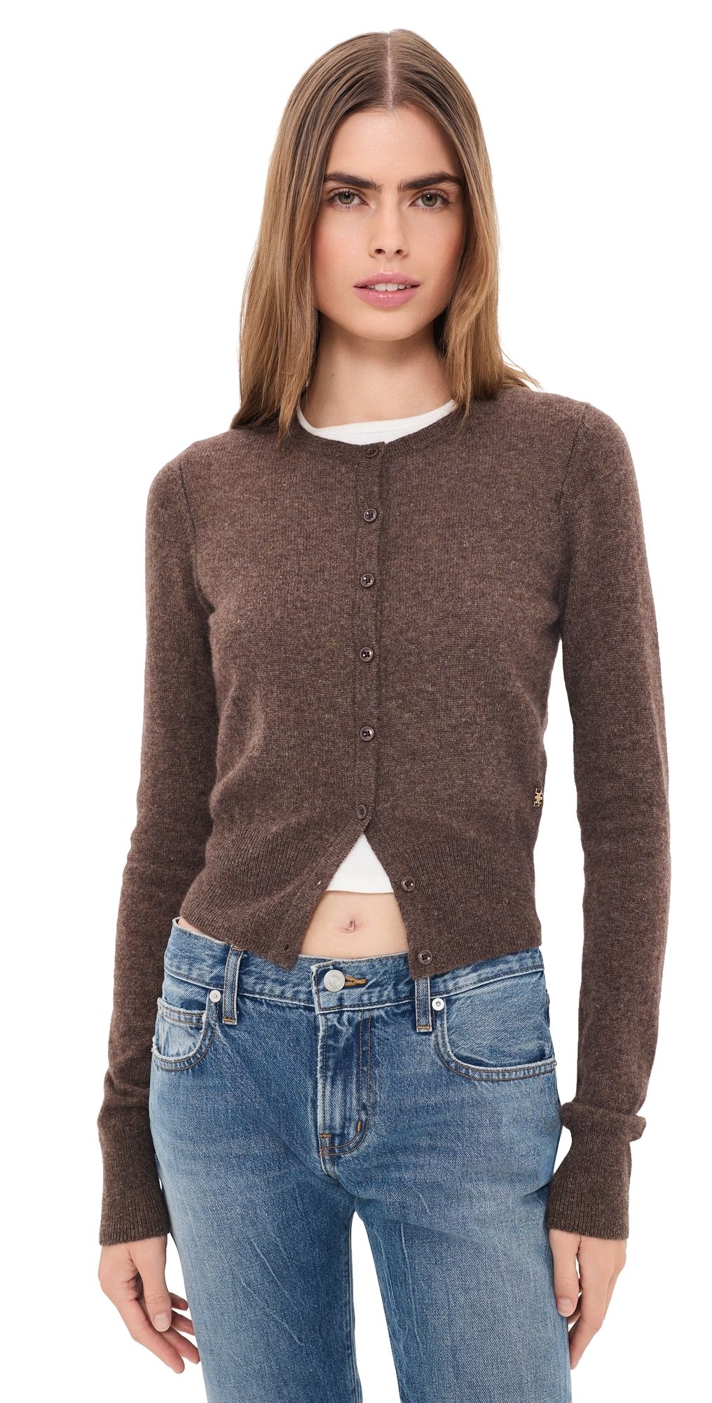 Éterne Reese Cashmere Cardigan Mushroom XS/S