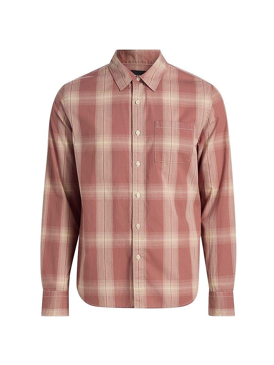 Men's Townes Plaid Cotton Shirt - Blanco Hawk - Size XXL