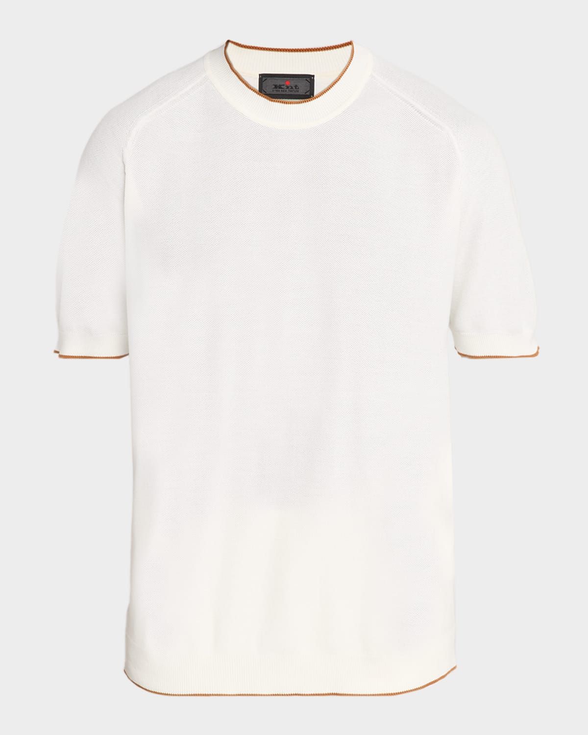 Men & apos;s Cotton Pique Short-Sleeve Crewneck Sweater