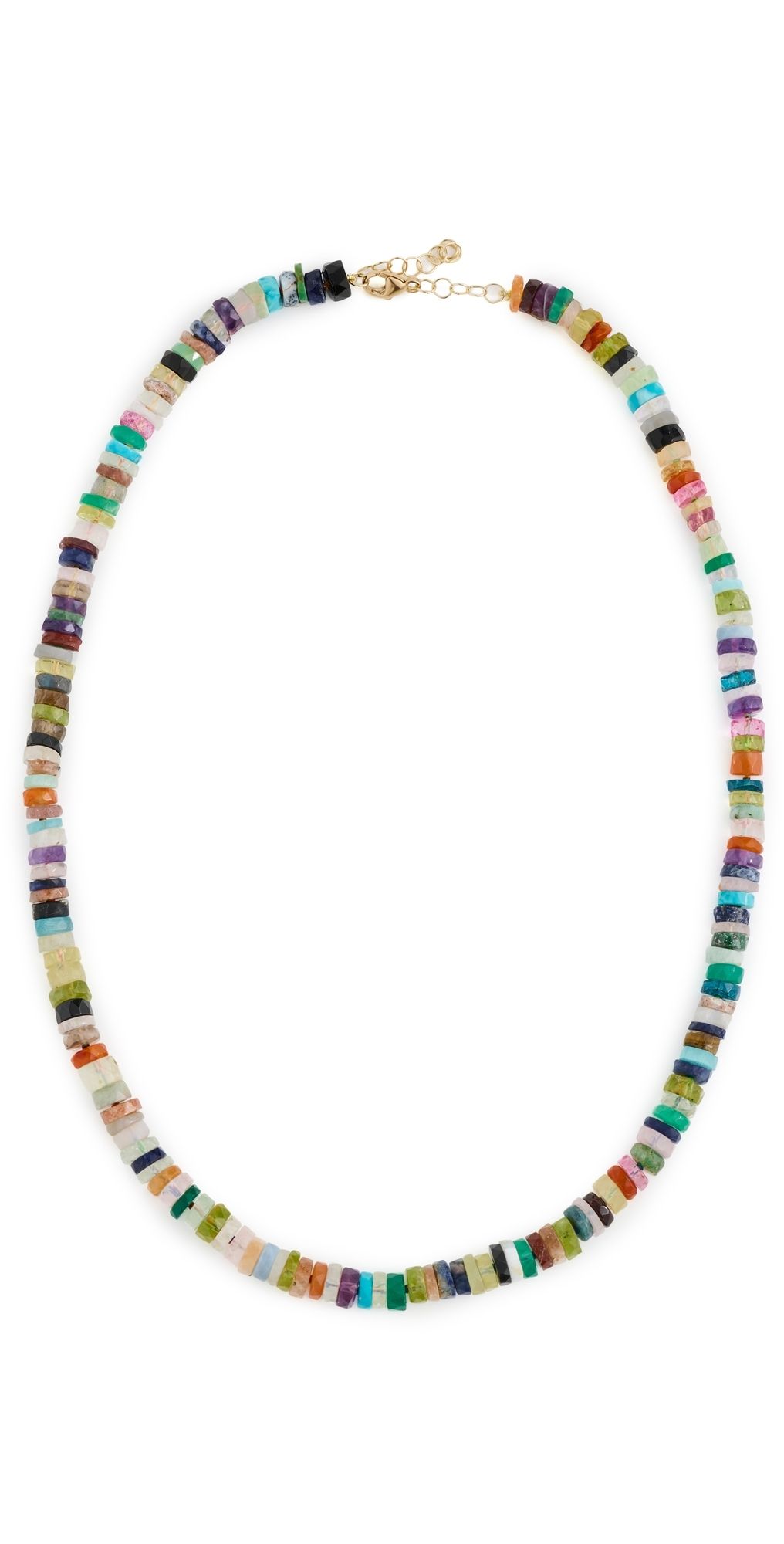 JIA JIA 14k Rainbow Gemstone Necklace Multicolored One Size