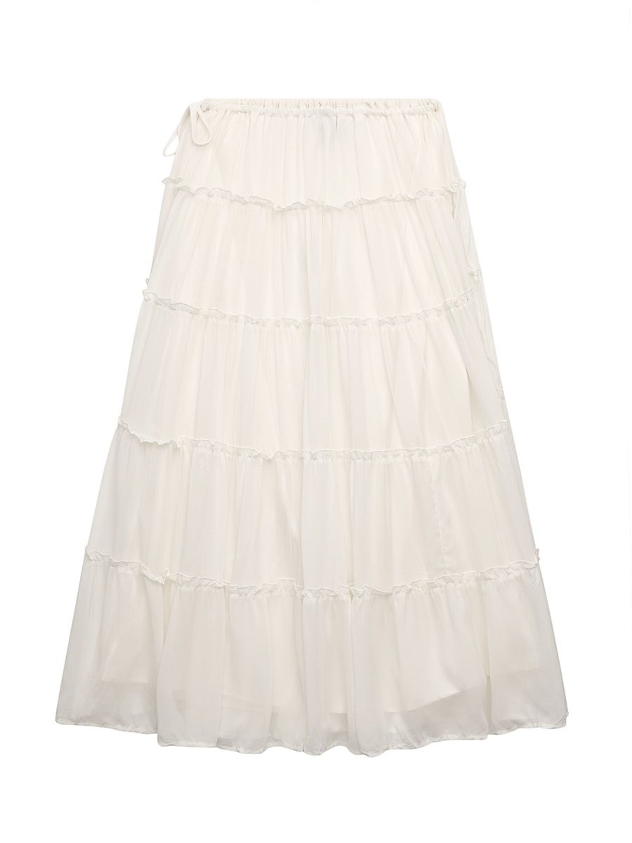 Girl's Carly Maxi Skirt - Vintage White - Size 7