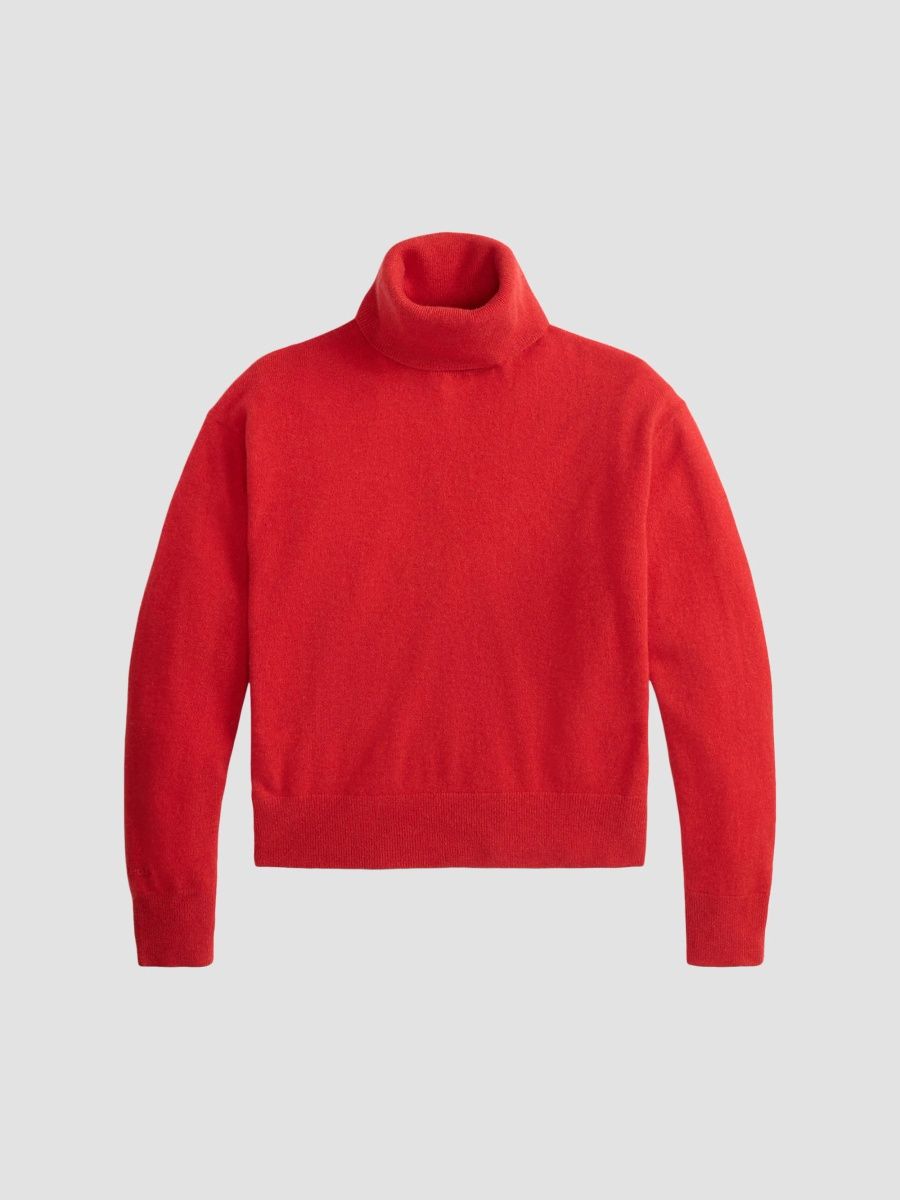 Polo Ralph Lauren Women's Cashmere Turtleneck Sweater - Red - Size XS