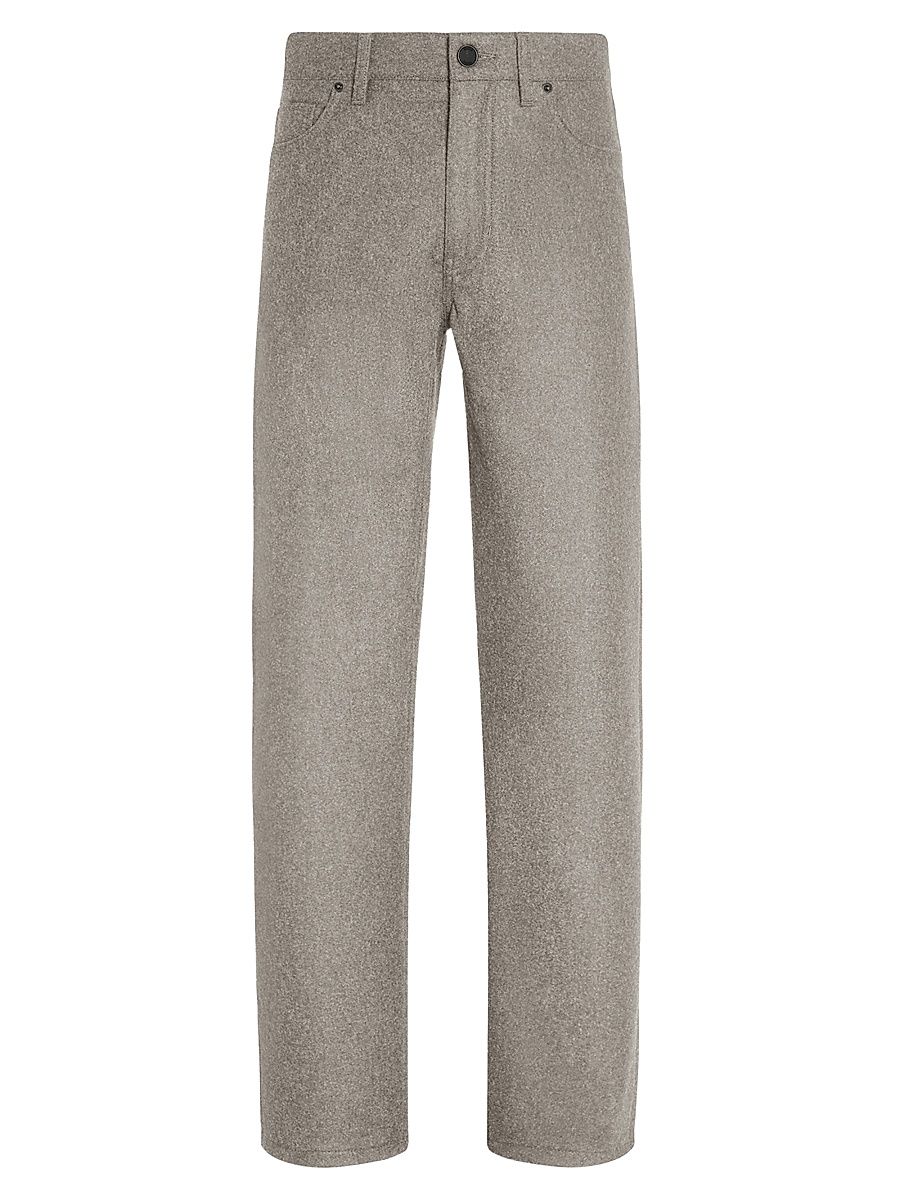 Men's Wool and Cashmere Roccia Pants - Light Taupe - Size 38