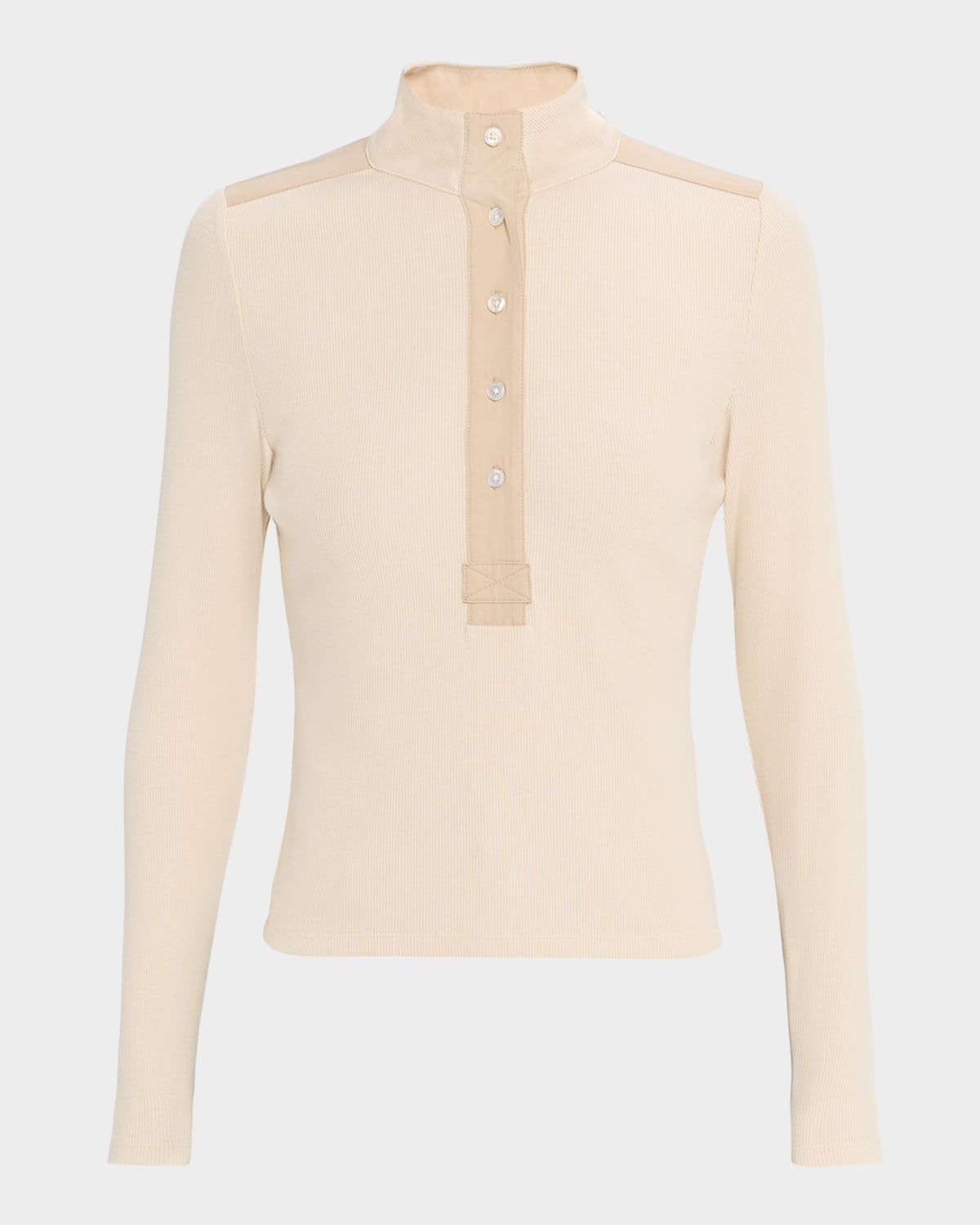 Reynart Long-Sleeve Rib-Knit Top