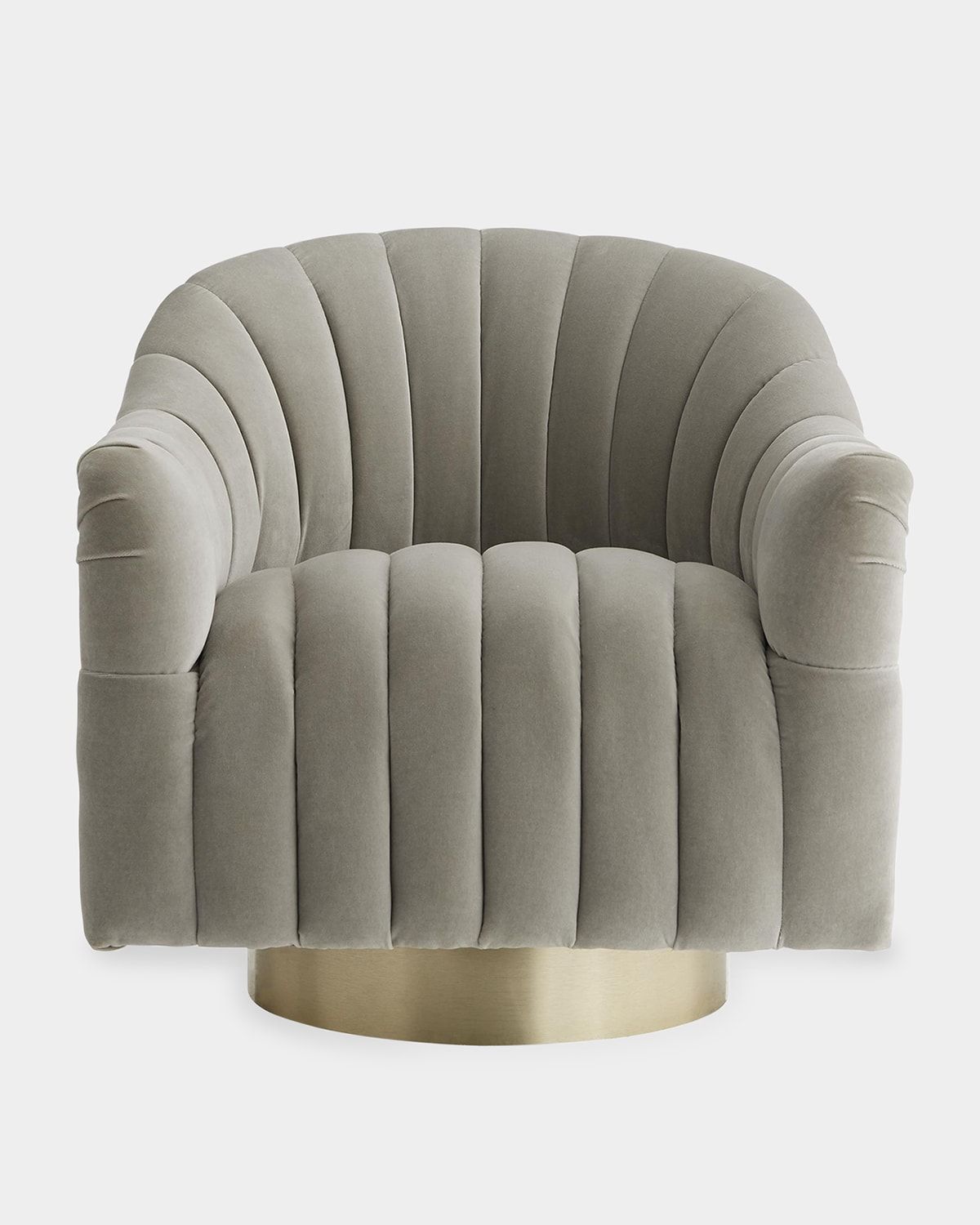 Springsteen Velvet Swivel Chair