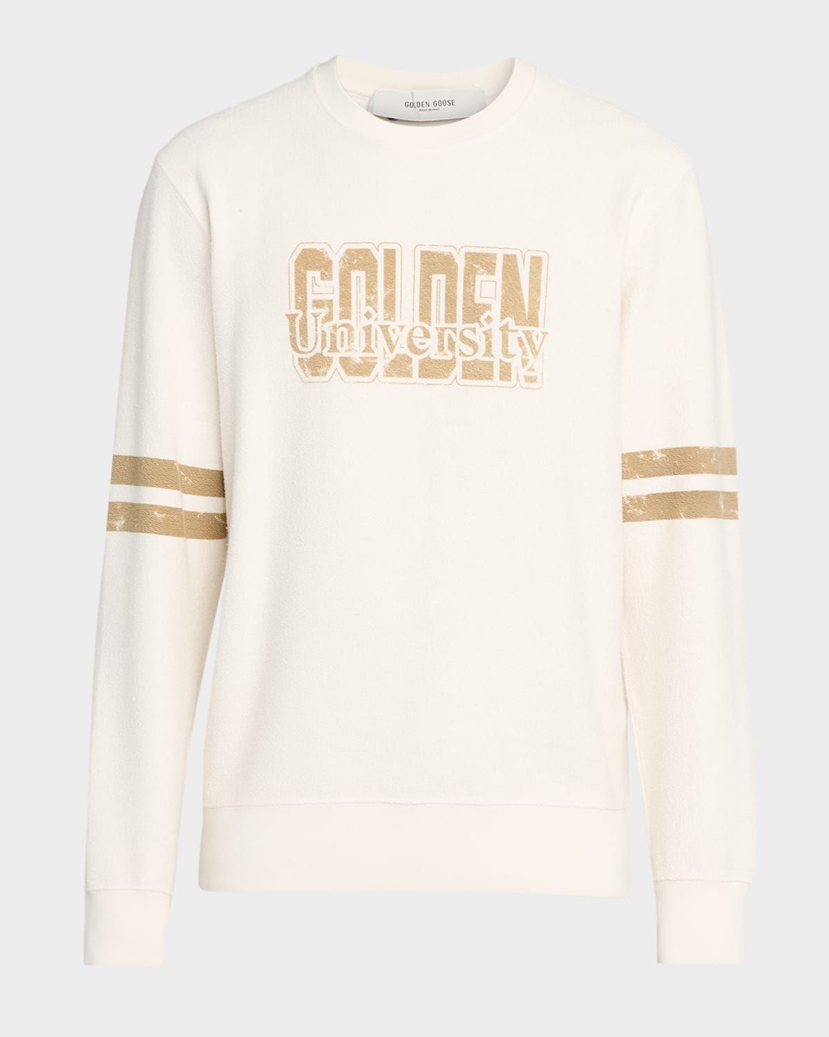 Men & apos;s Cotton Fleece Golden University Sweatshirt