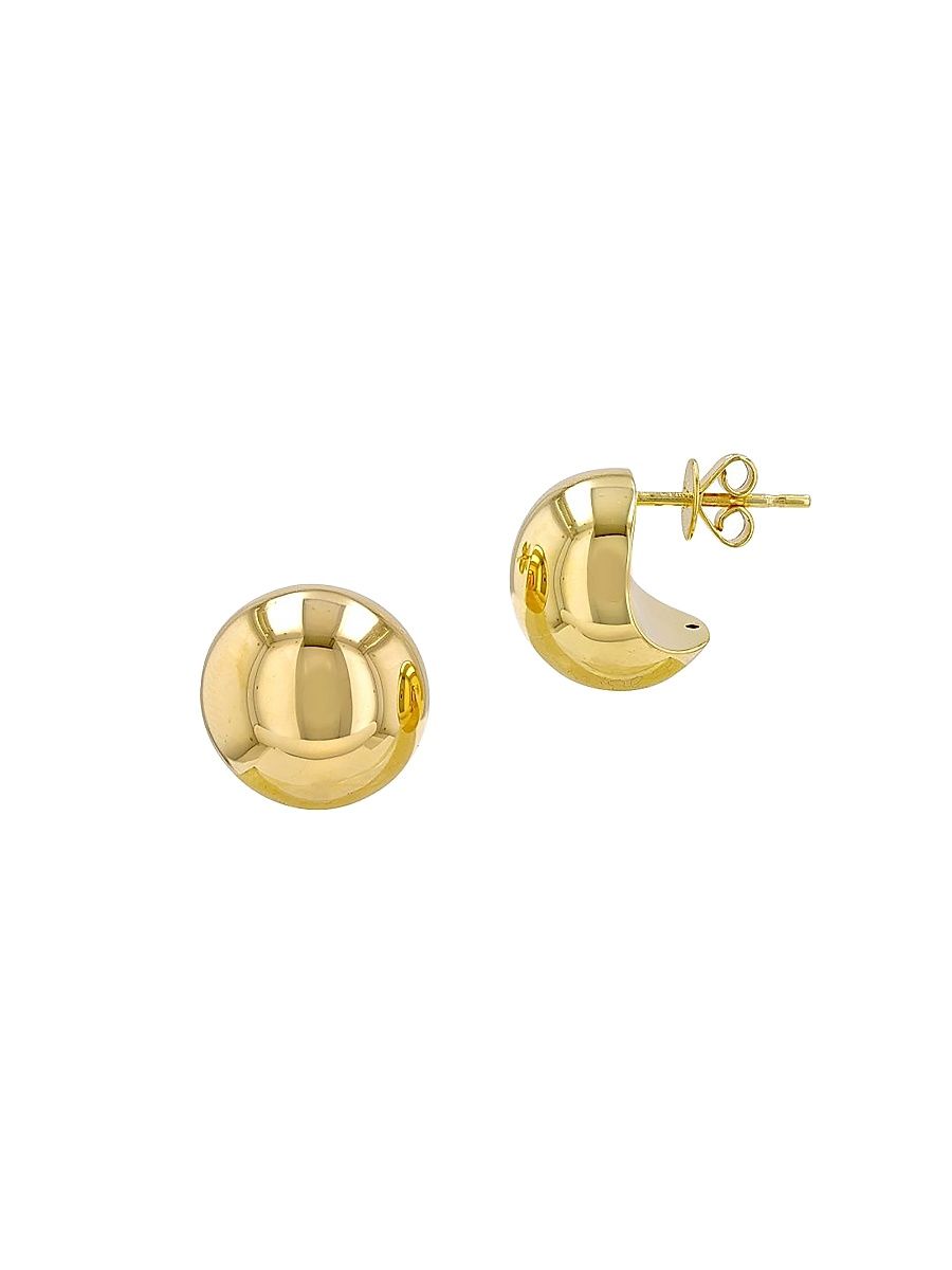Women's 14K Yellow Gold Ball Stud Earrings - Yellow Gold