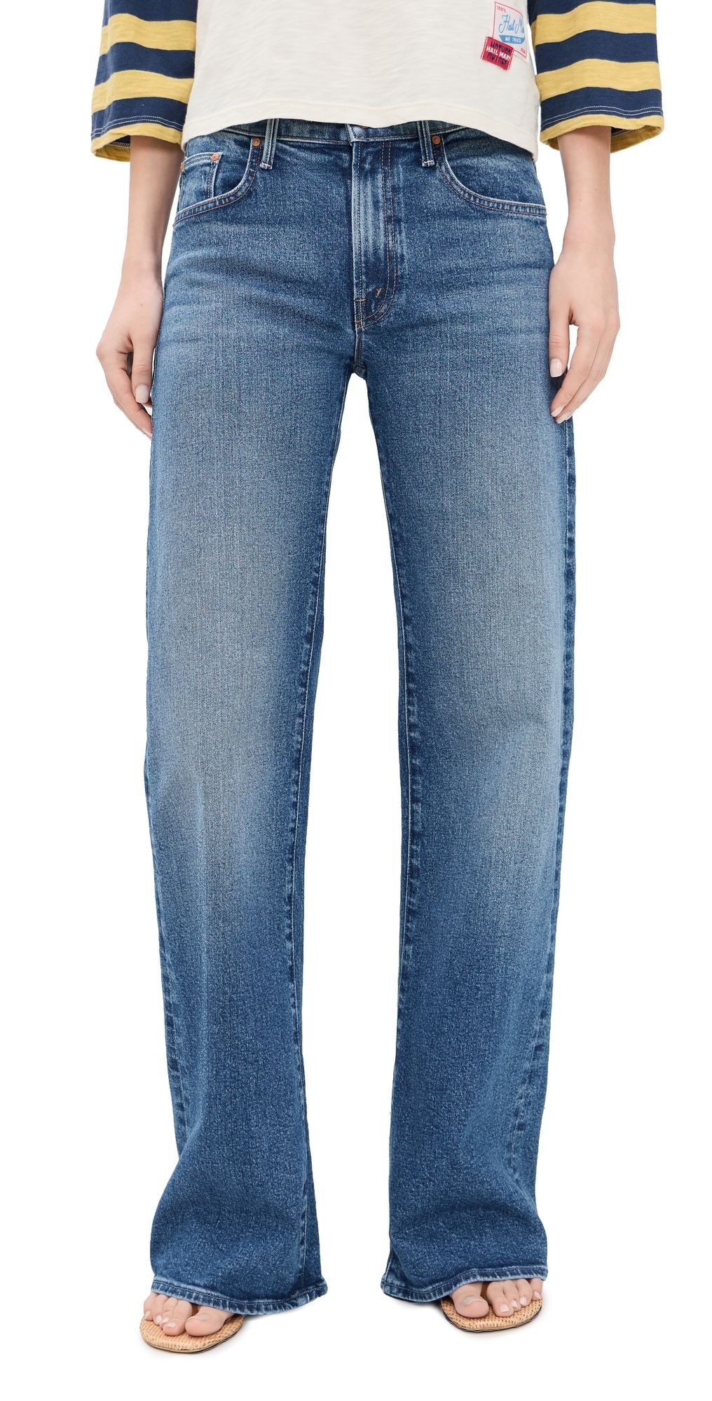 MOTHER The Lasso Heel Jeans Knick Knack Paddy Whack 26