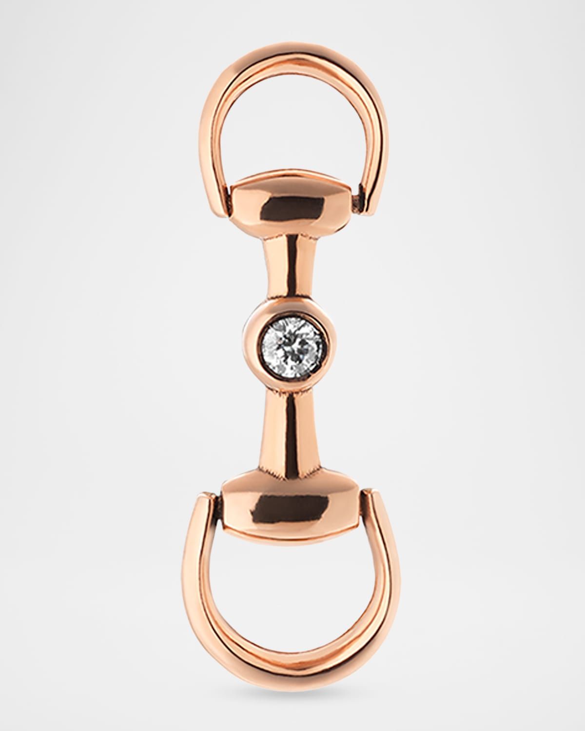 Small Horsebit Diamond Earrings