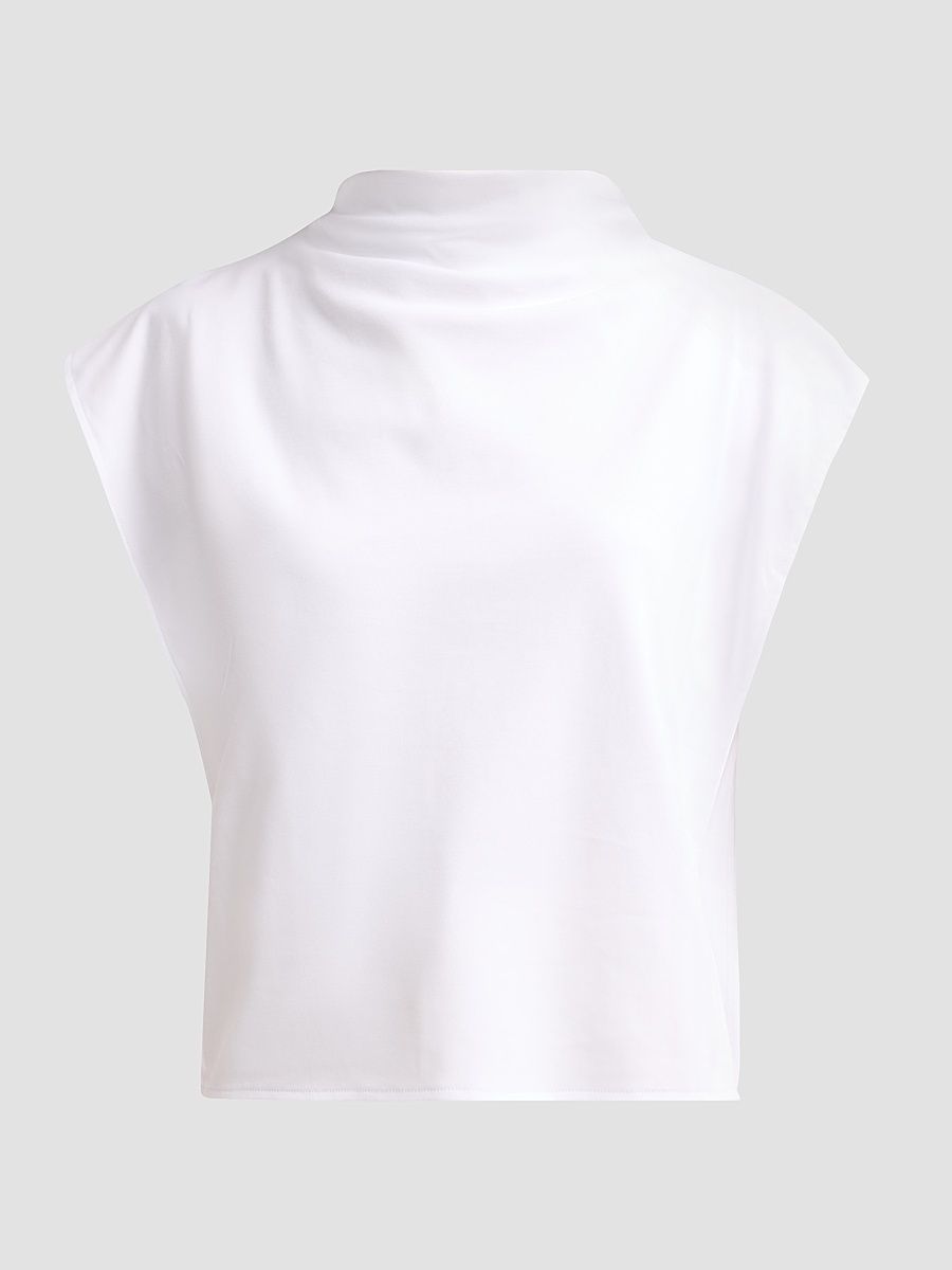Women's Adrien Draped Top - Optic White - Size XL
