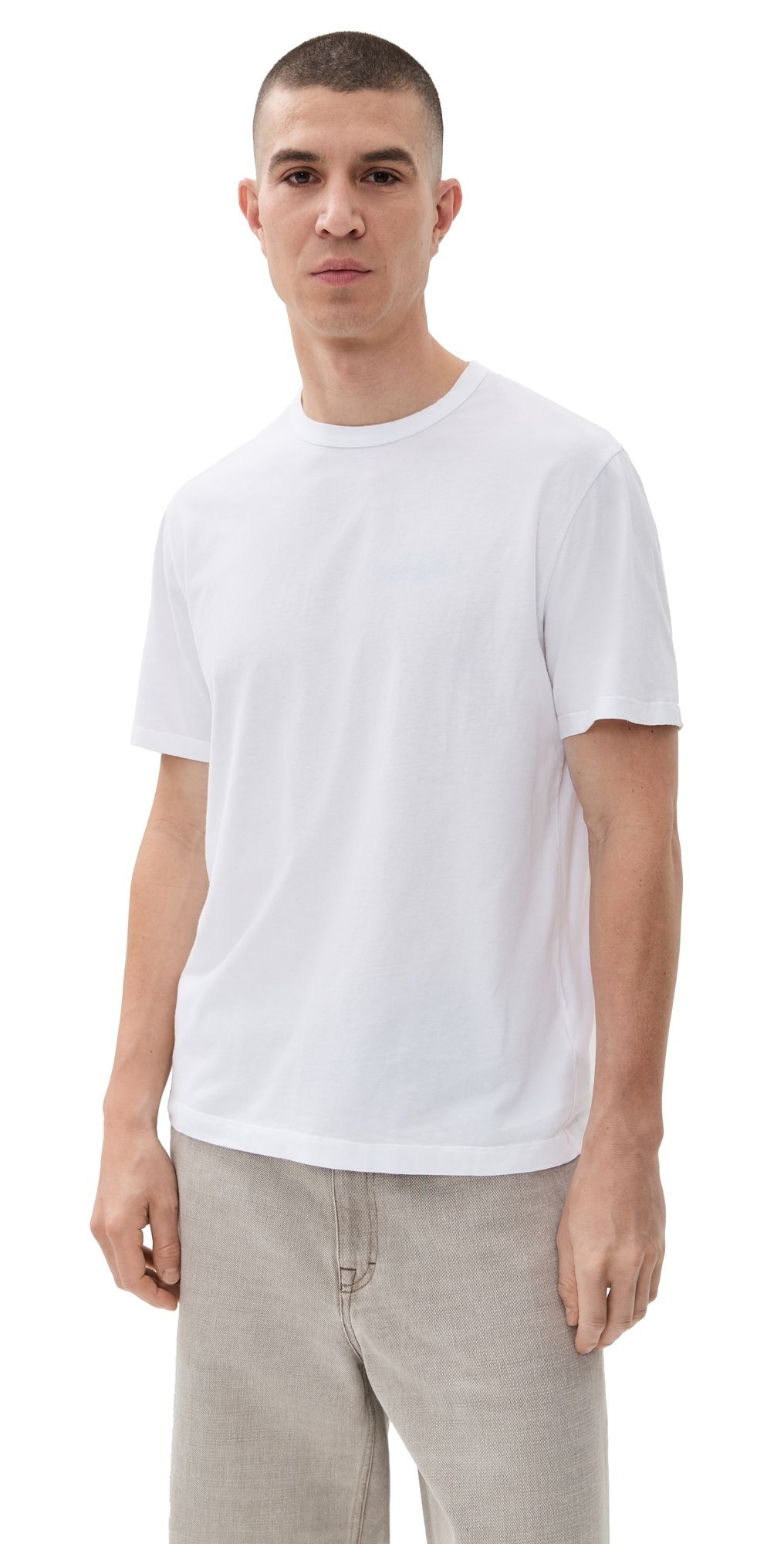 Officine Generale Crew Neck Tee Optical White XL