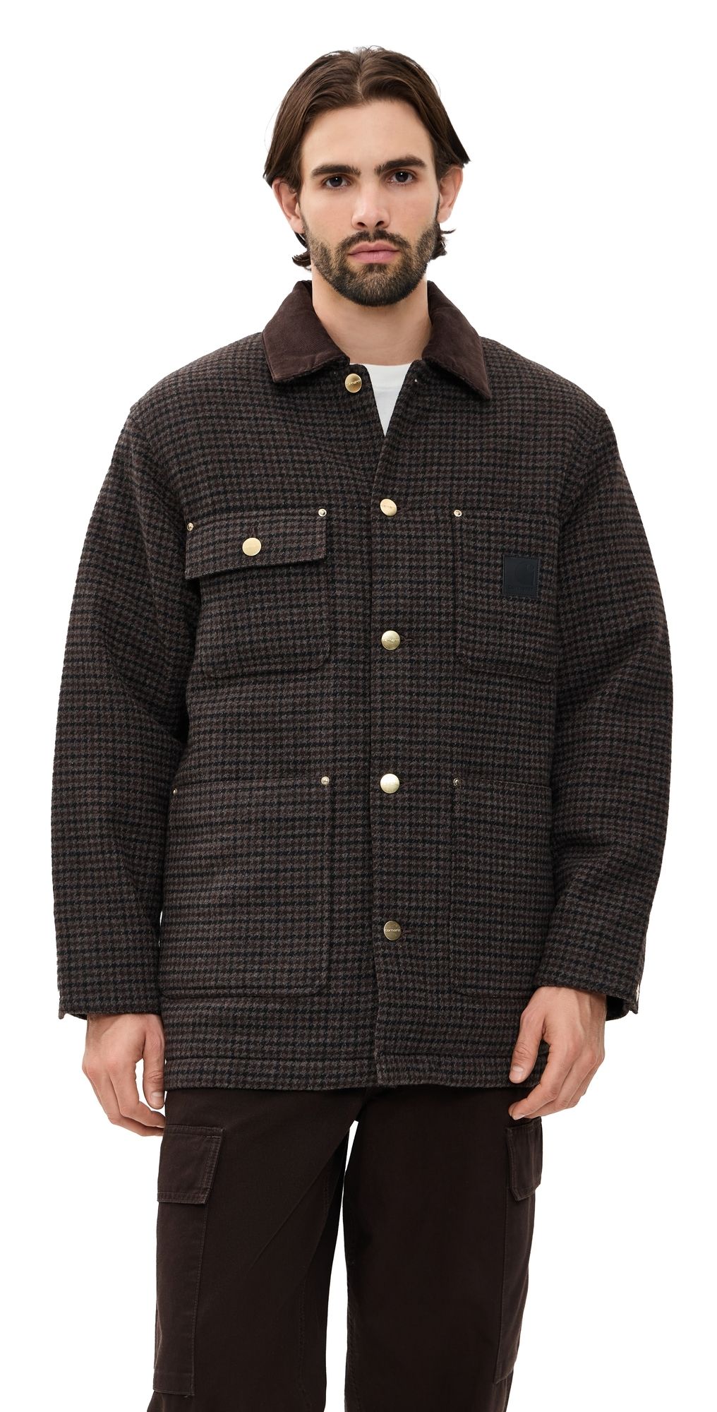 Carhartt WIP Lowis Chore Coat Lowis Houndstooth/Vitola Heat L