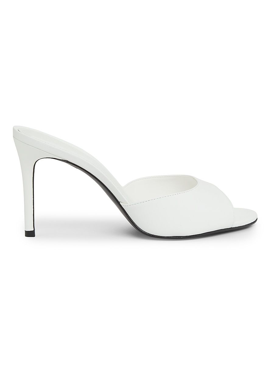 Schutz Women's Cloe 100MM Patent Leather Sandals - Ivory - Size 10