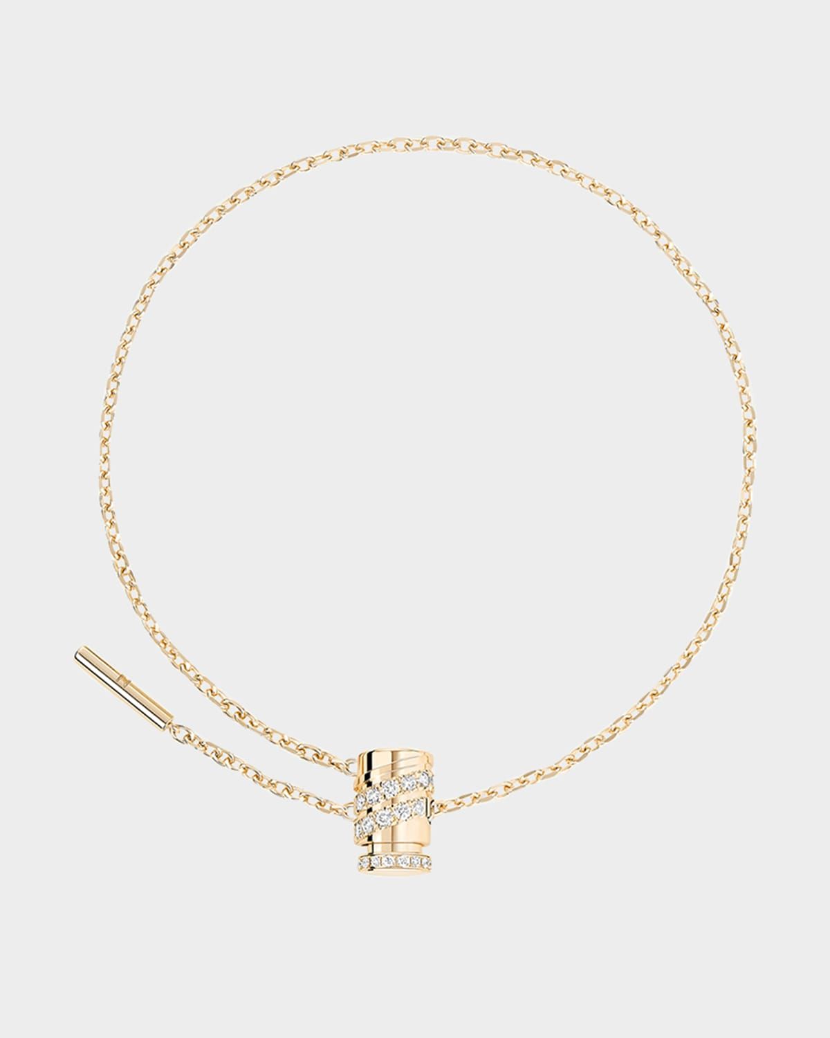 18K Pave Mini Latch Bracelet