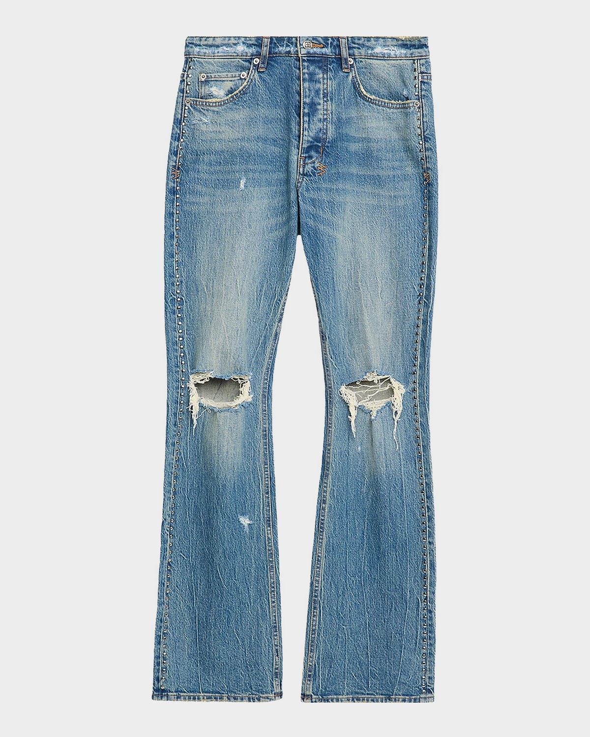 Men & apos;s Bronko Texas Studded Wide-Leg Bootcut Jeans