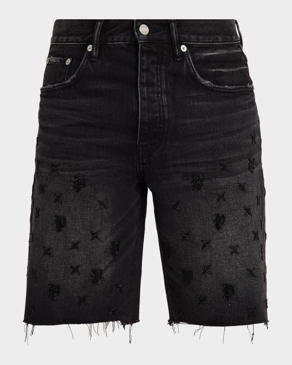 Men & apos;s P059 Beaded Monogram Shorts