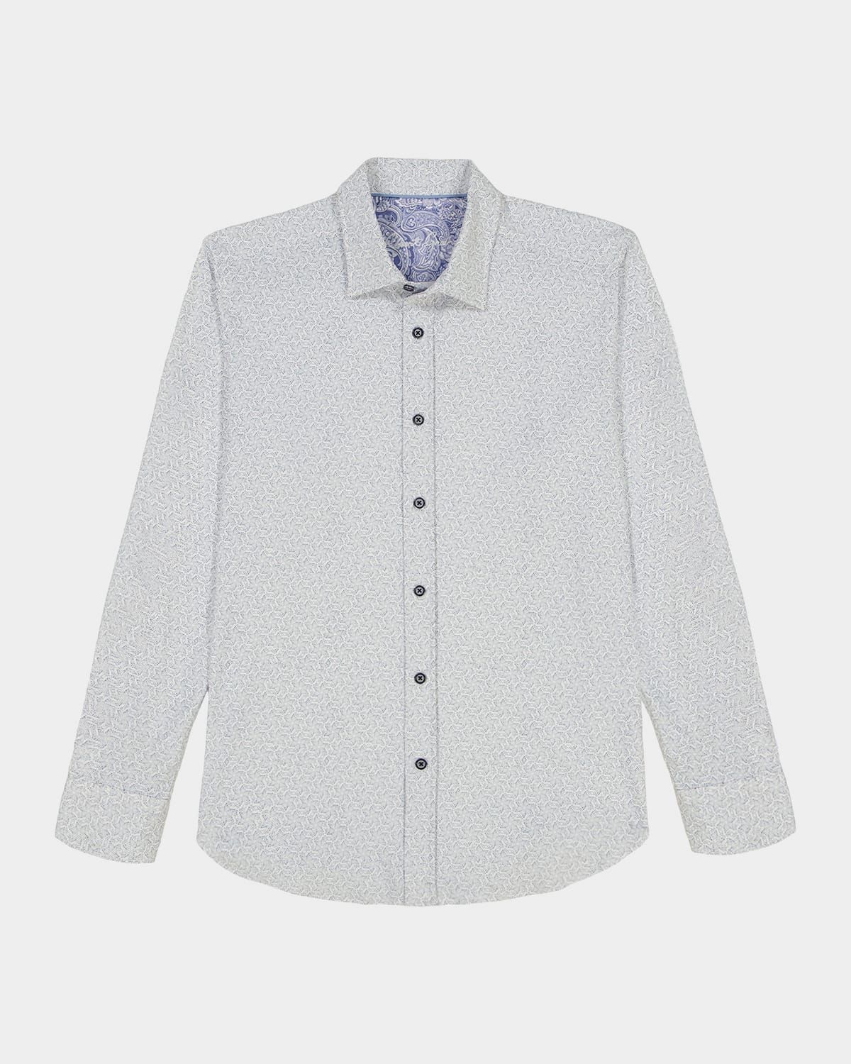 Men & apos;s Asterik Micro-Geometric Button-Down Shirt