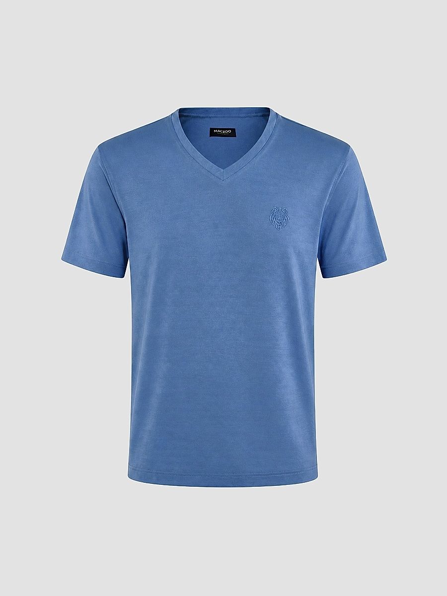 Men's V-Neck SS Short Sleeve T-Shirt - Blue - Size XXXL