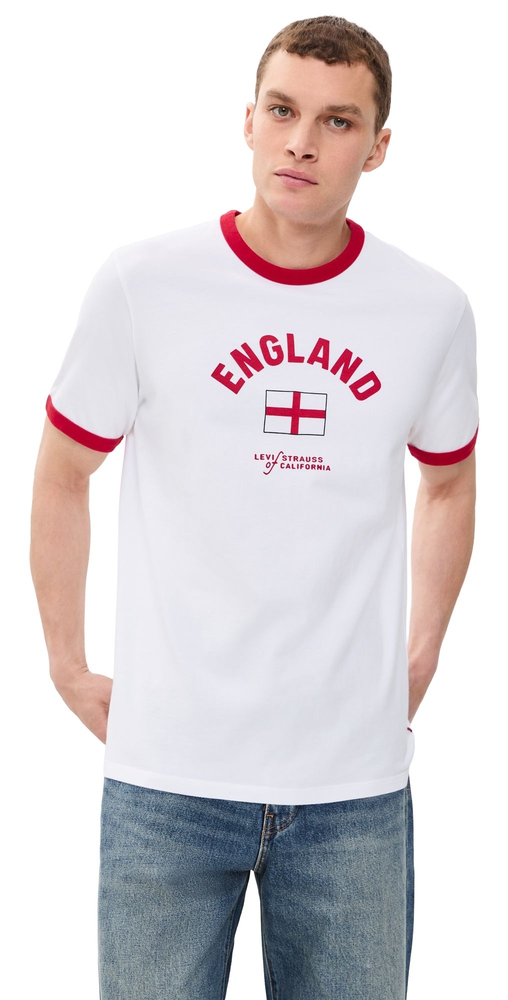 Levi's Levi's X World Cup England Ringer Tee WHITE RED BLUE S