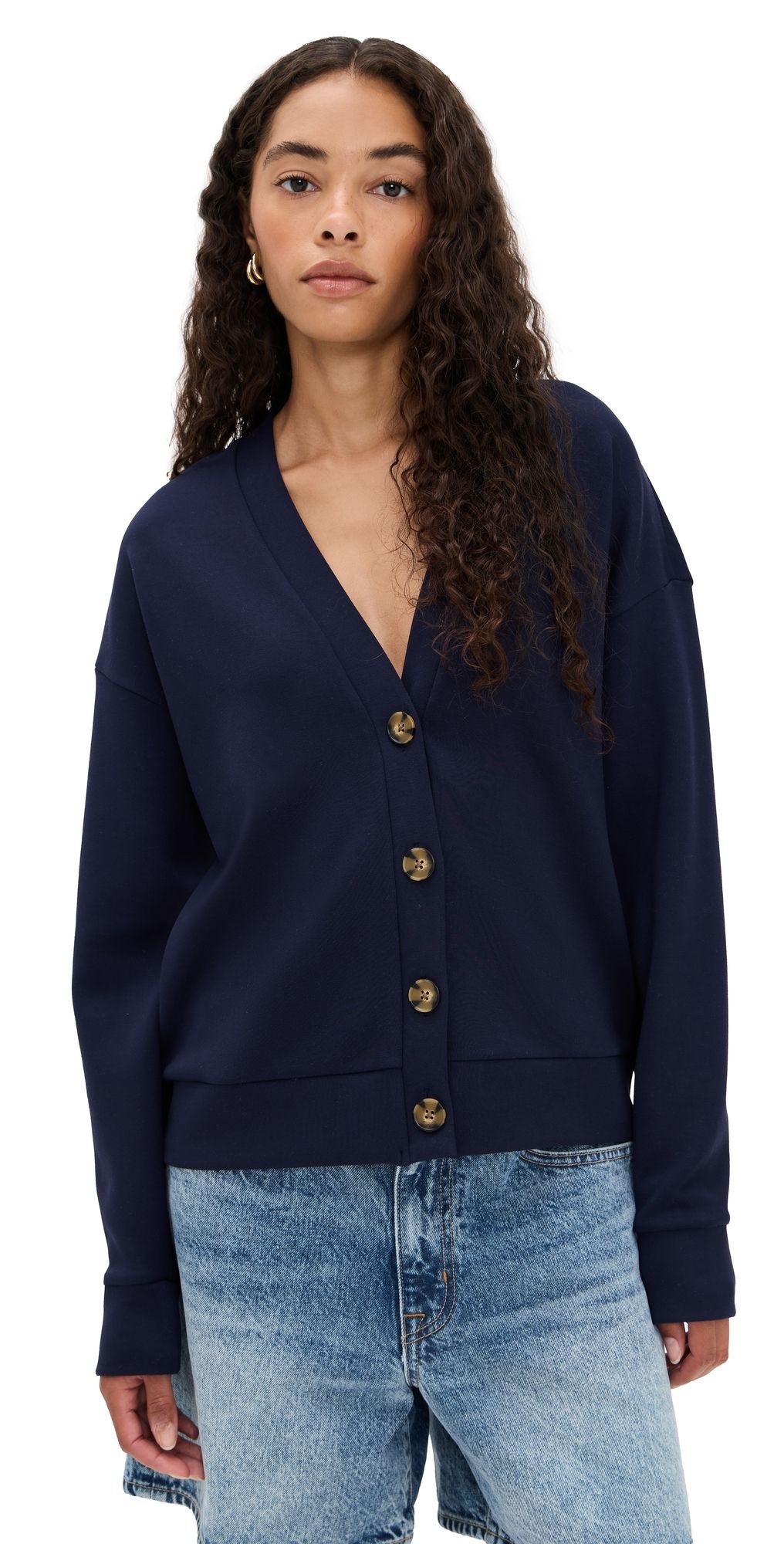 LE BOP Maddie Cardigan Navy XS