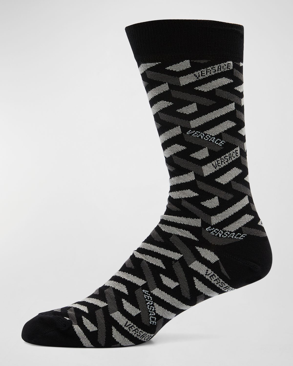 Men & apos;s Jacquard Monogram Crew Socks