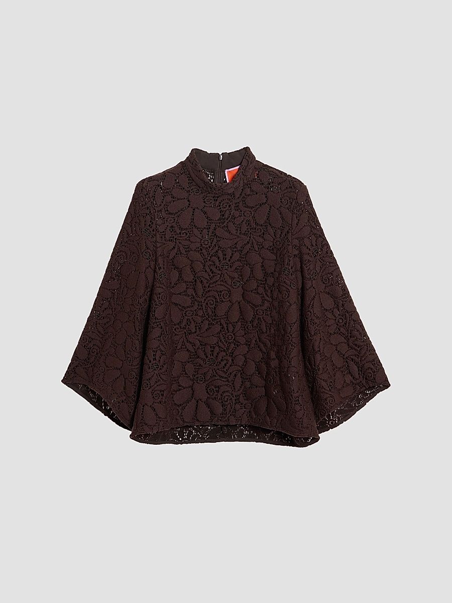 Women's Lacey Make an Exit Top - Solid Chocolate - Size 6