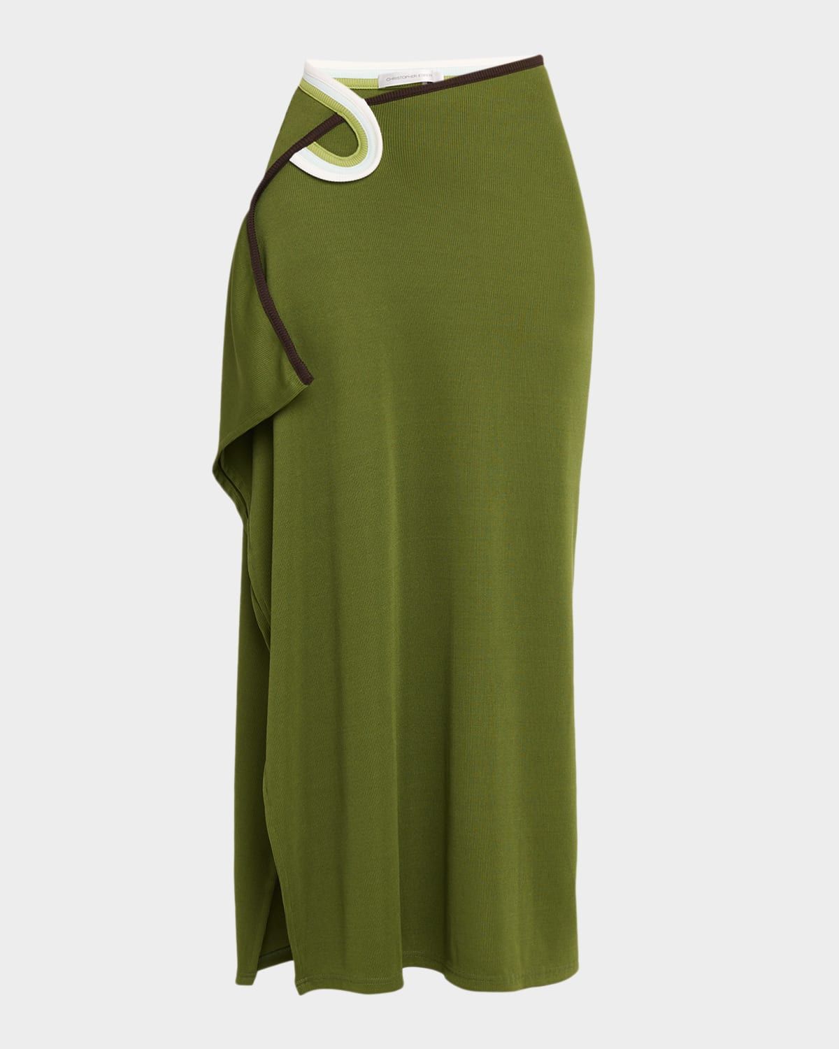 Verner Embroidered Maxi Skirt