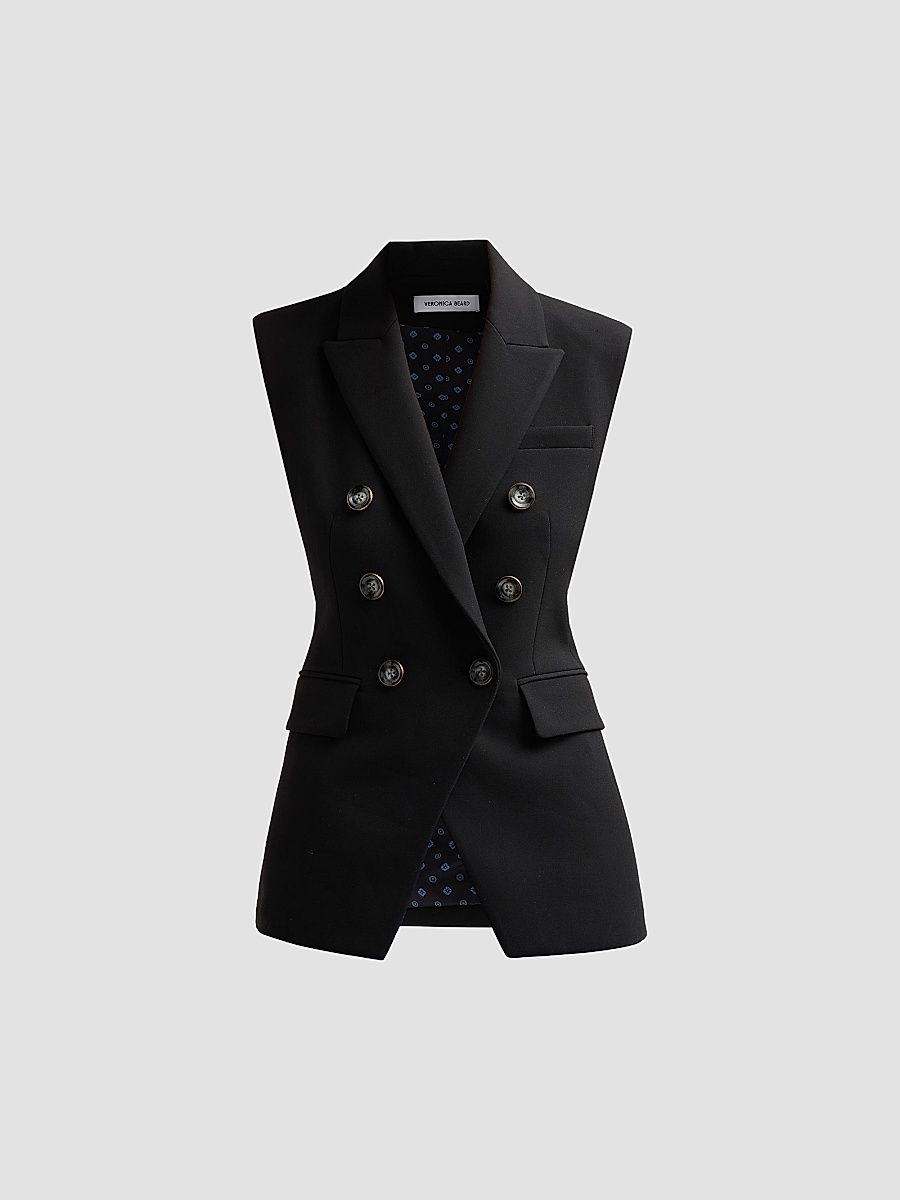 Women's Miller Double-Breasted Jacket - Black - Size 00
