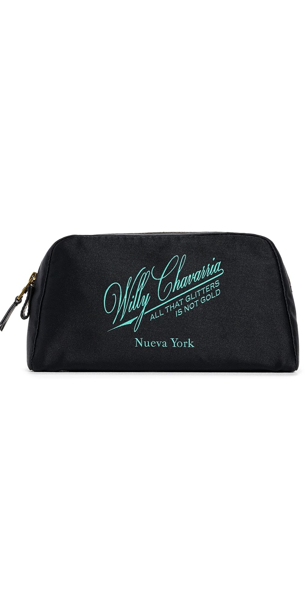 Willy Chavarria Label Wash Bag Uniform Green One Size