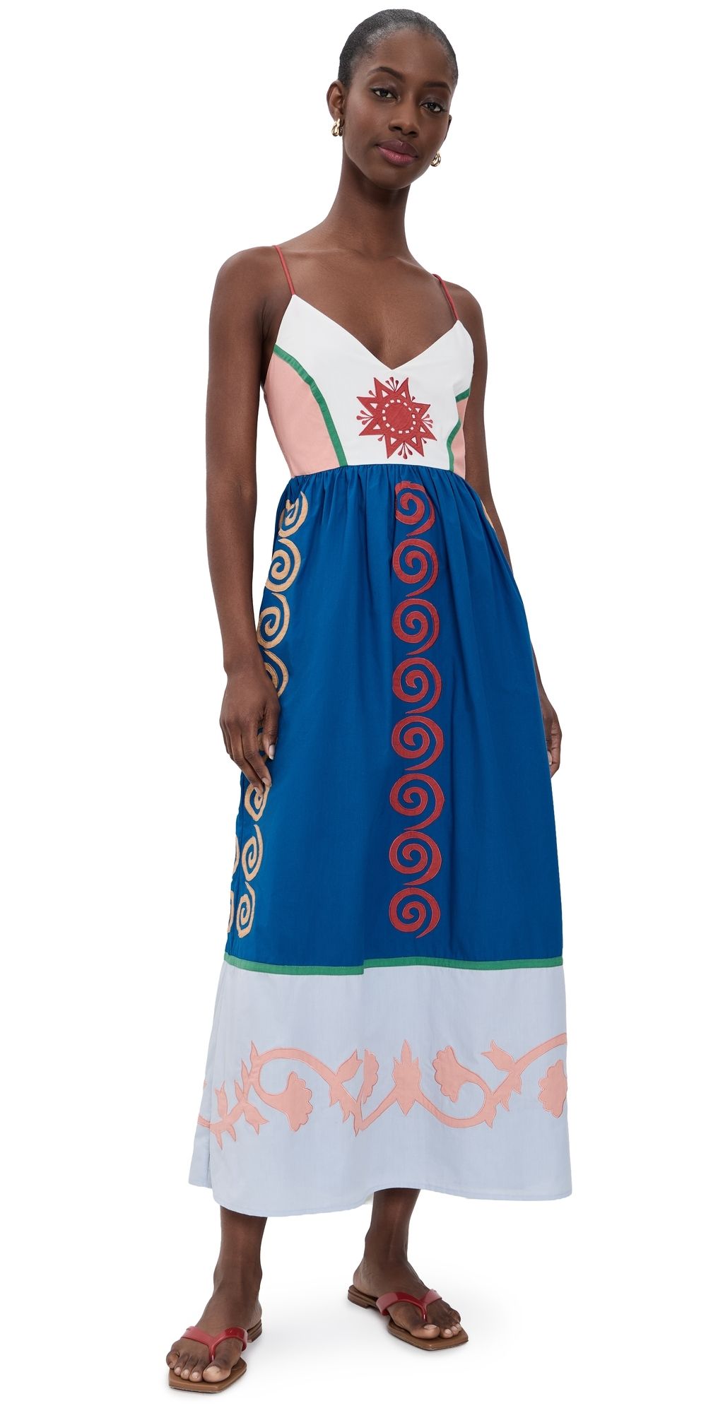 Carolina K Amelia Maxi Dress Blue M