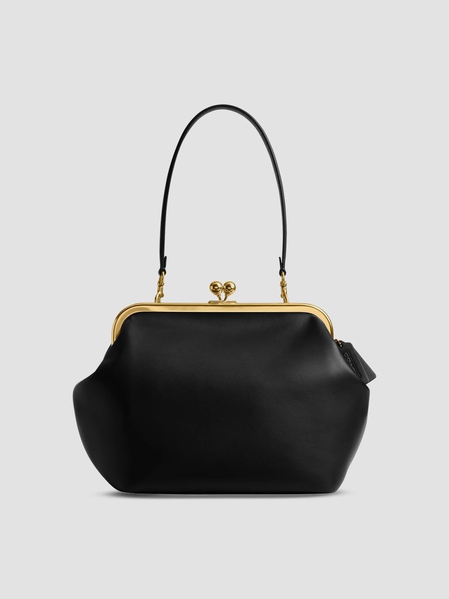COACH Women's Kisslock Frame Bag 27 - Black