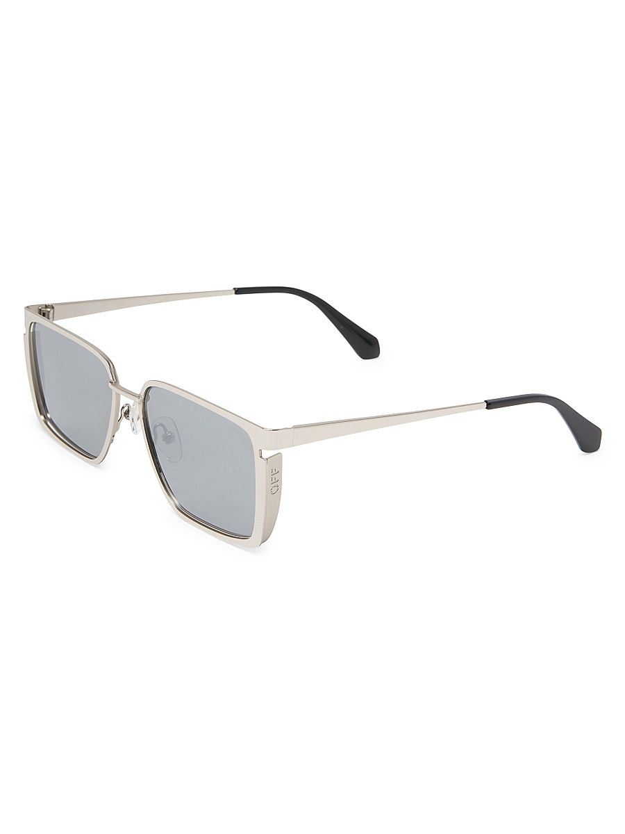 Men's 56MM Yoder Sunglasses - Silver Mirror