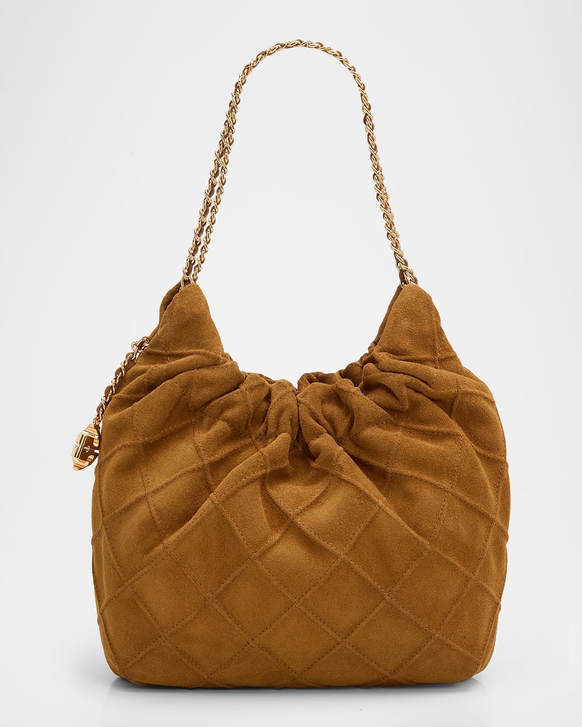 Fleming Mini Suede Crossbody Bag