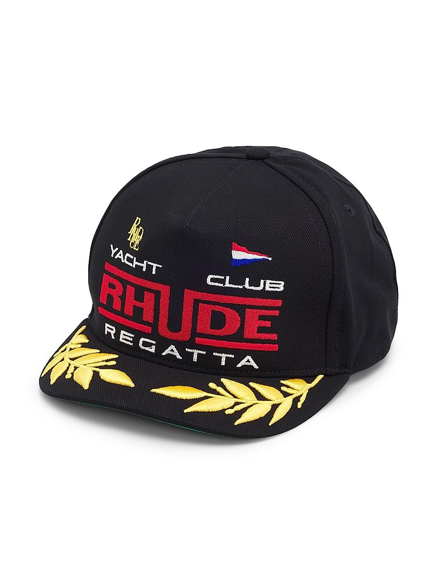 Men's Regatta Club Hat - Black White Red