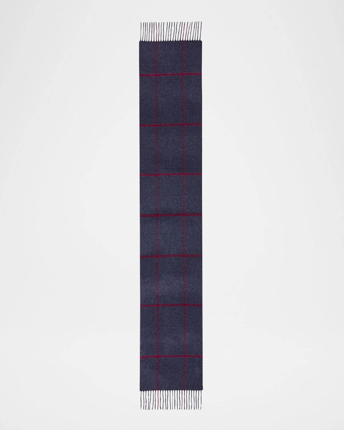 Men & apos;s Silk-Cashmere Check Scarf