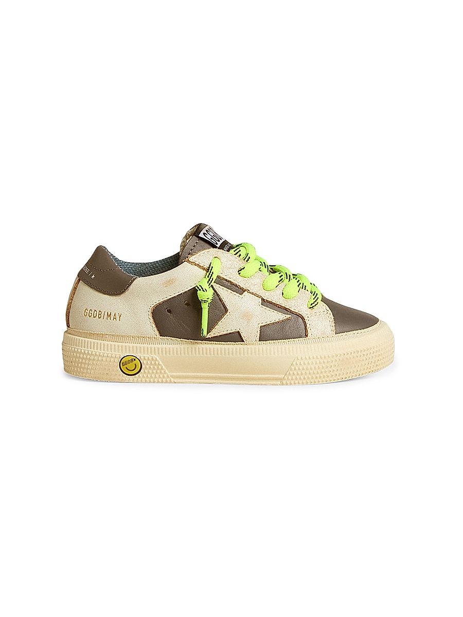 Baby's, Little Kid's & Kid's May Leather Platform Sneakers - Brown - Size 3 (Child)