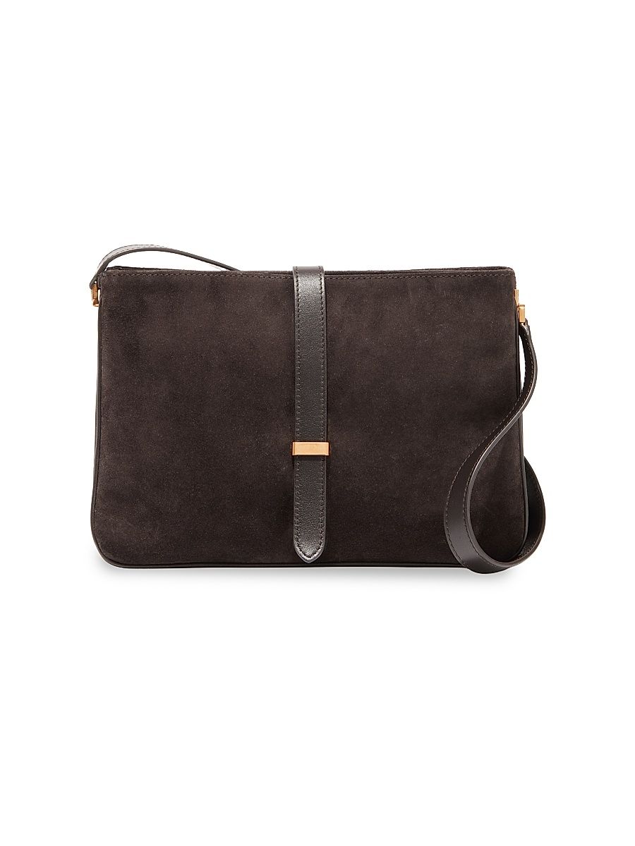 Women's Jane Suede Shoulder Bag - Espresso