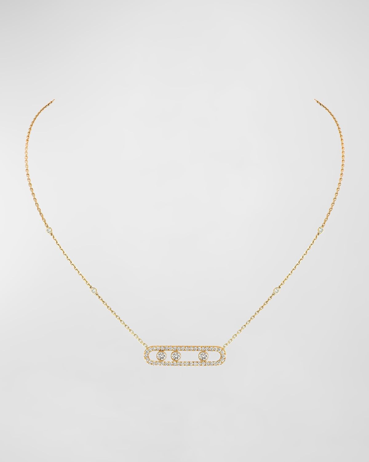 MOVE PAVE DIAMOND NECKLACE