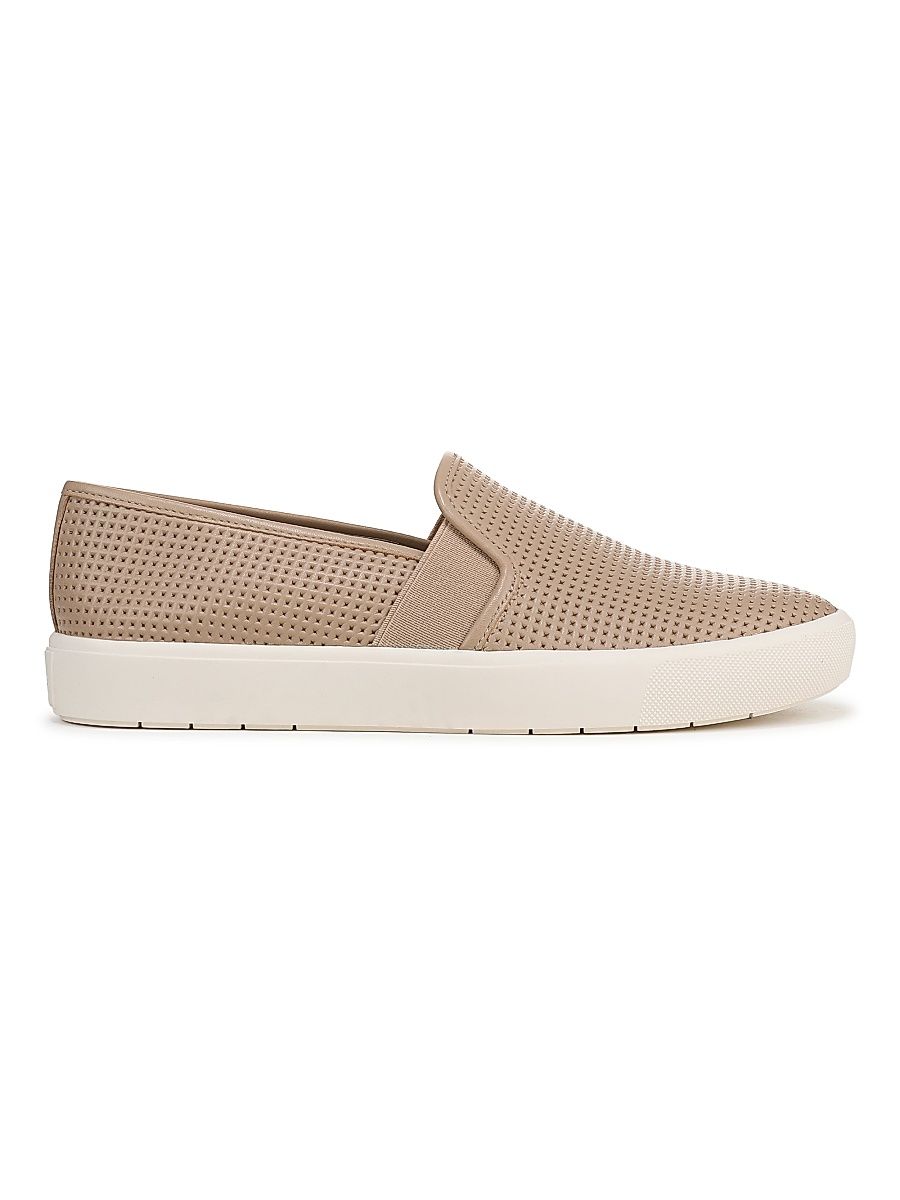 Women's Blair Perforated Leather Slip-On Sneakers - Warm Almond - Size 5