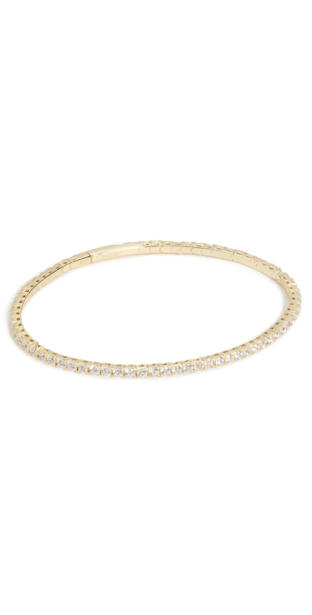 SHASHI Tennis Bangle Gold One Size