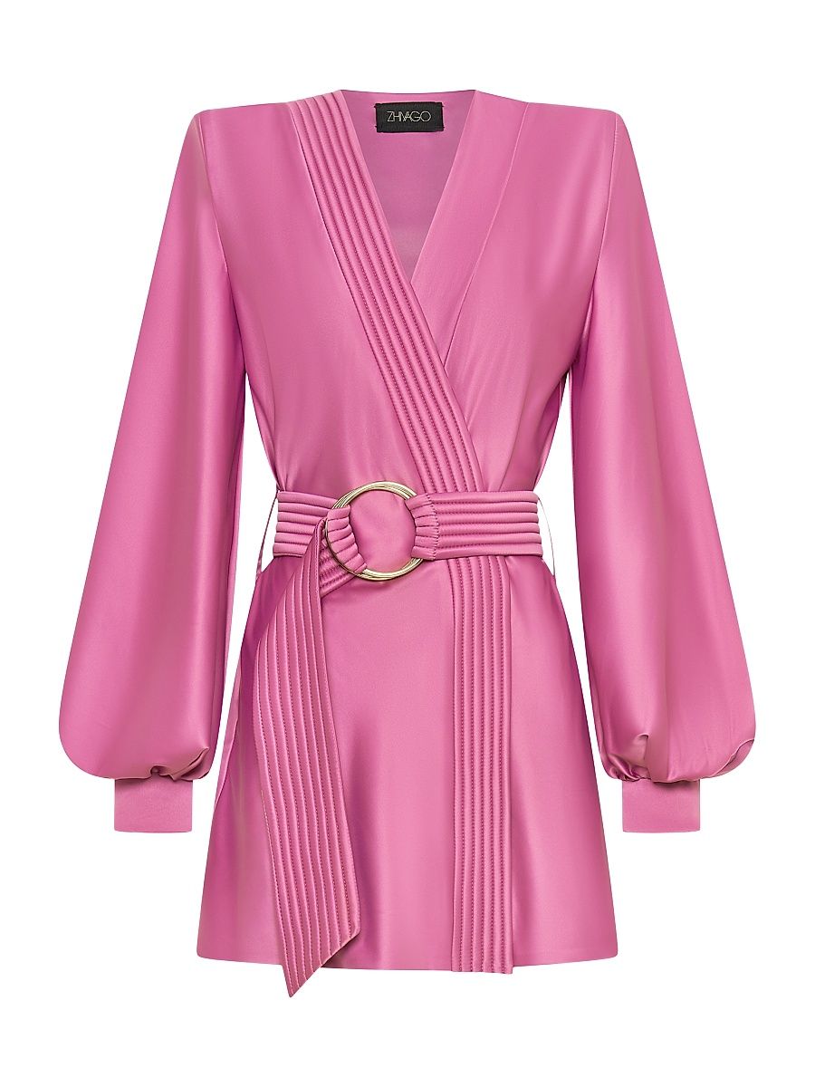 Women's Cala Conta Satin Minidress - Dusty Pink - Size 12