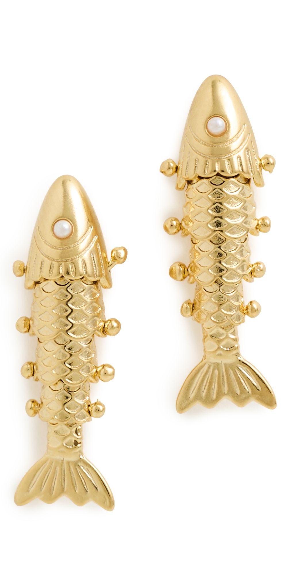 Brinker + Eliza Anchovy Earrings Gold One Size