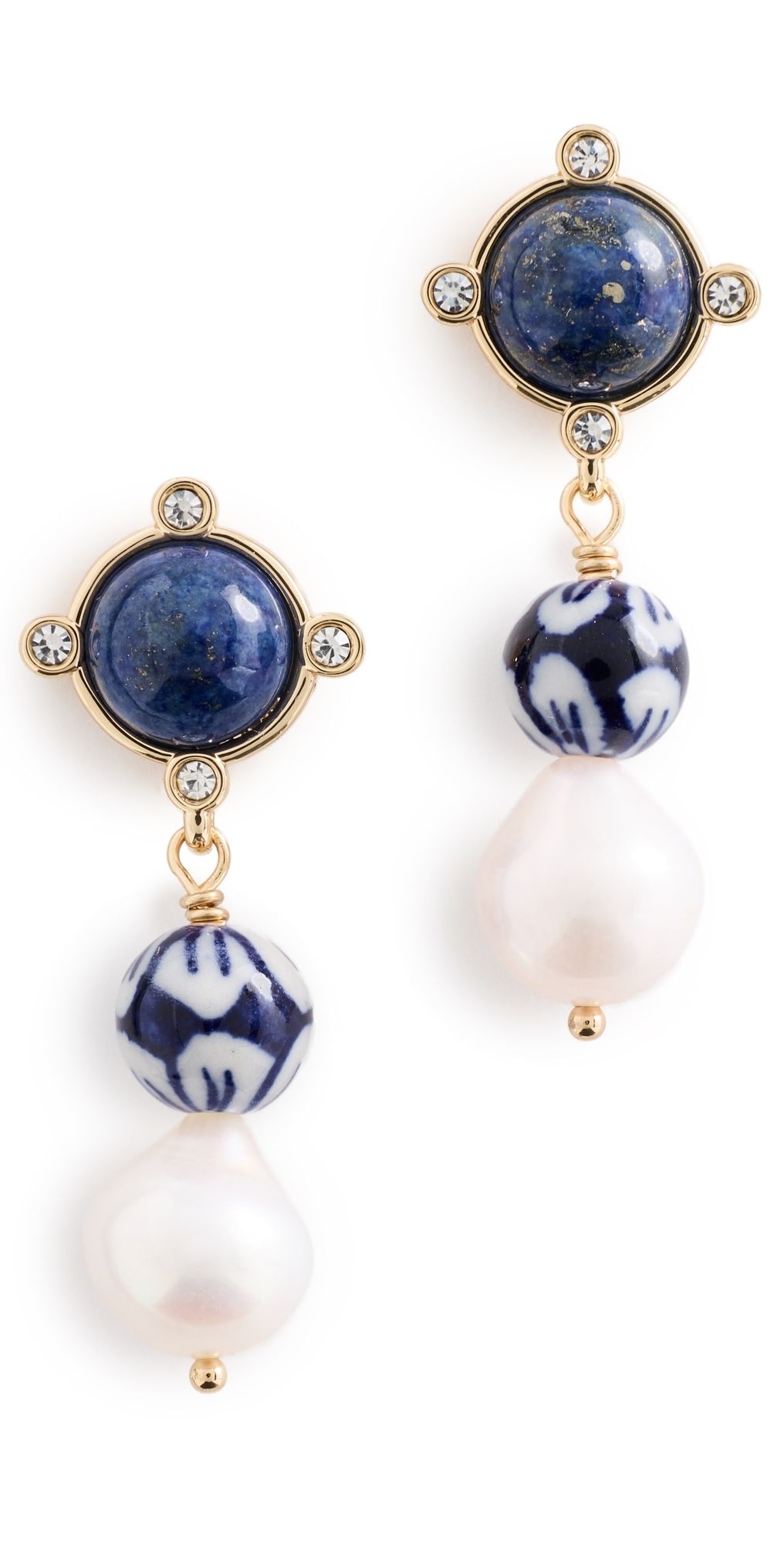 Mignonne Gavigan Clara Earrings Blues One Size