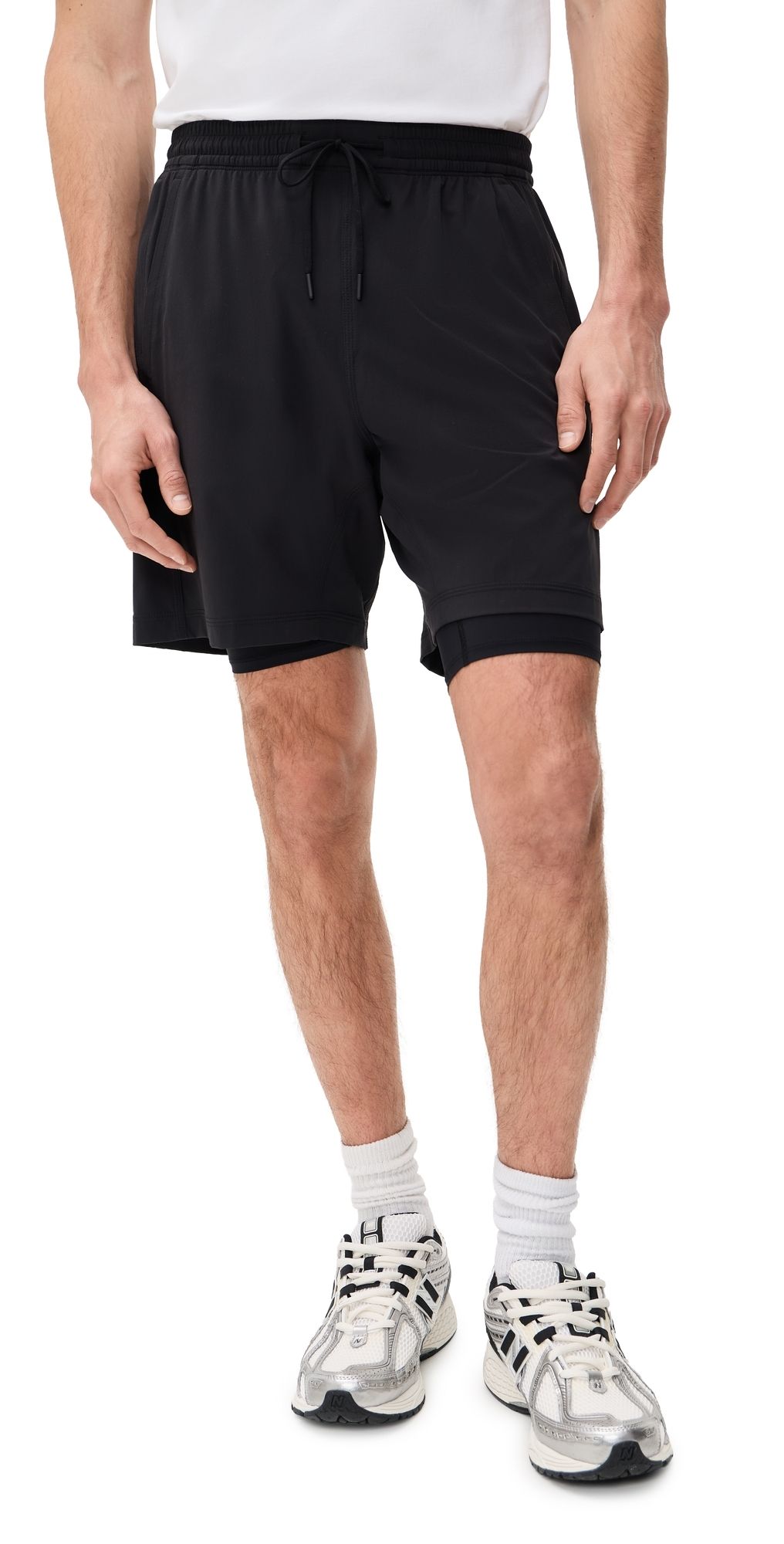Reigning Champ 4-Way Stretch Nylon Standard Training Shorts 7 Black L
