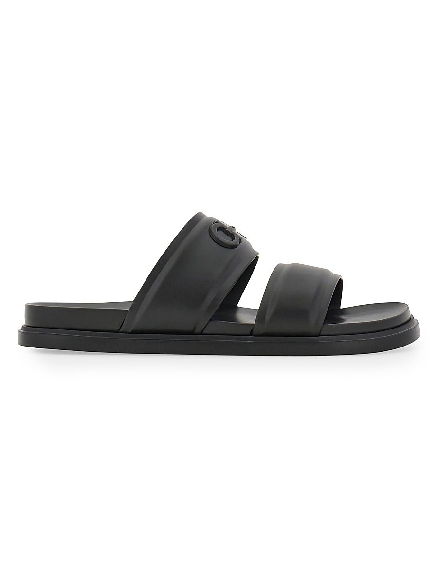 Men's Saint Barth Double-Strap Sandals - Nero - Size 12