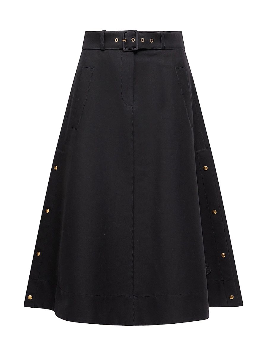 Women's Skirt in Cotton - Black - Size 10