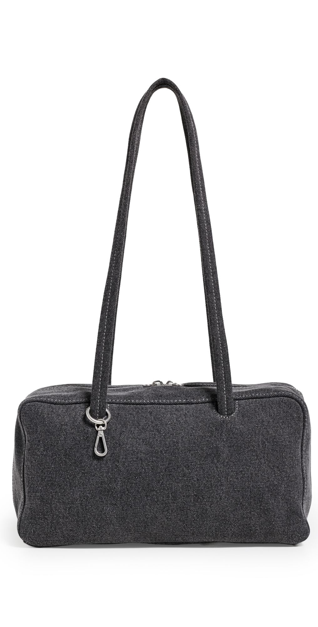 BAGGU Denim Bowler Bag Washed Black Denim One Size