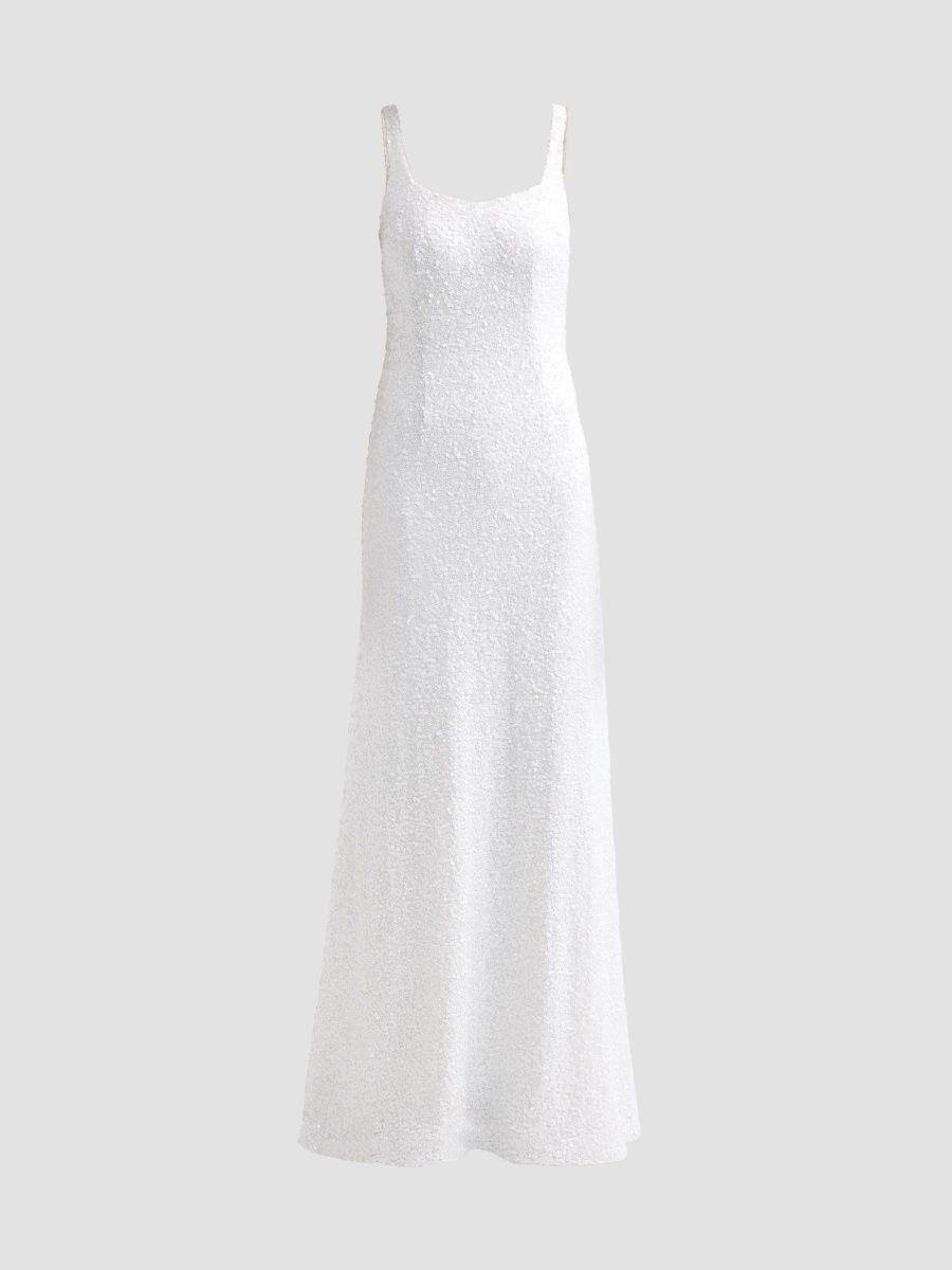 Ramy Brook Women's Sequined A-Line Gown - Ivory Sequin - Size 0