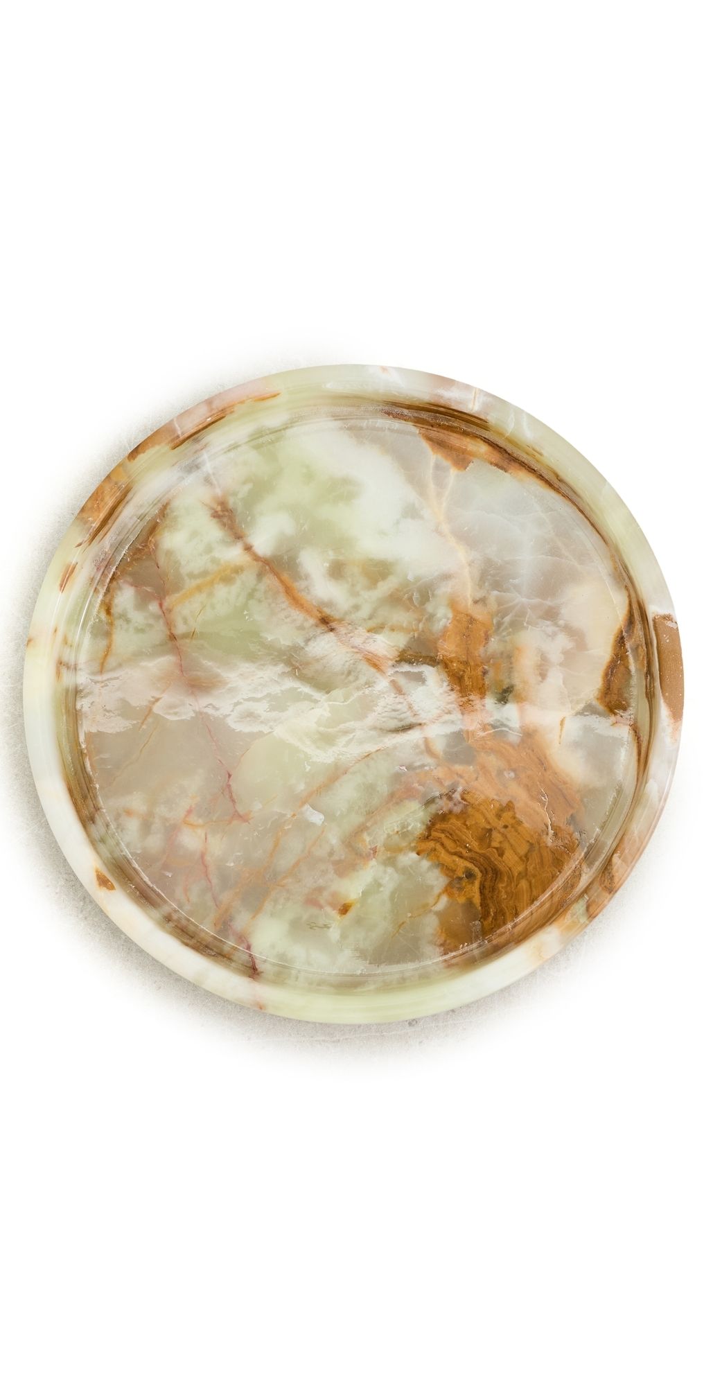JIA JIA Green Onyx Round Bowl Green Onyx One Size